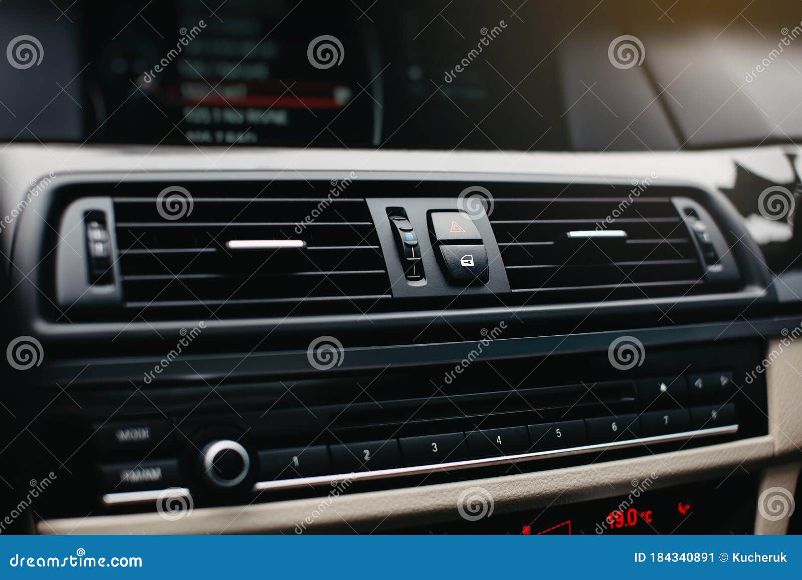 Air Conditioner Vent Grill in a Modern Car. Editorial Photo Image of