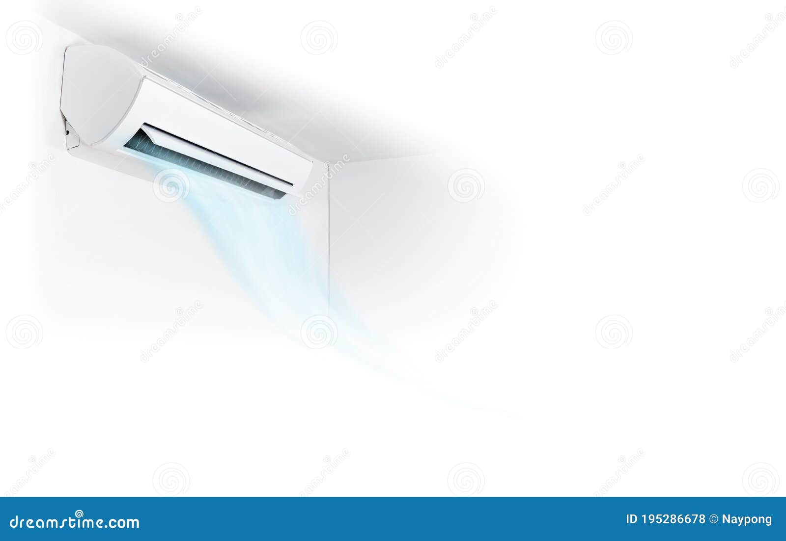 Air Conditioner Wall Type System With Dirty Condition RoyaltyFree