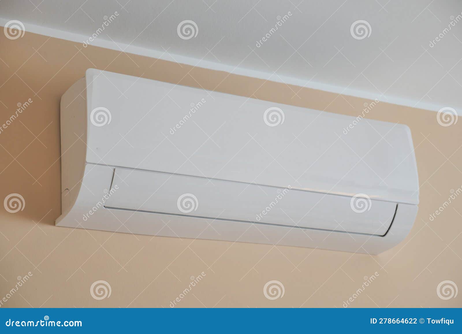 Air Conditioner on a Wall at Home Stock Photo Image of electric