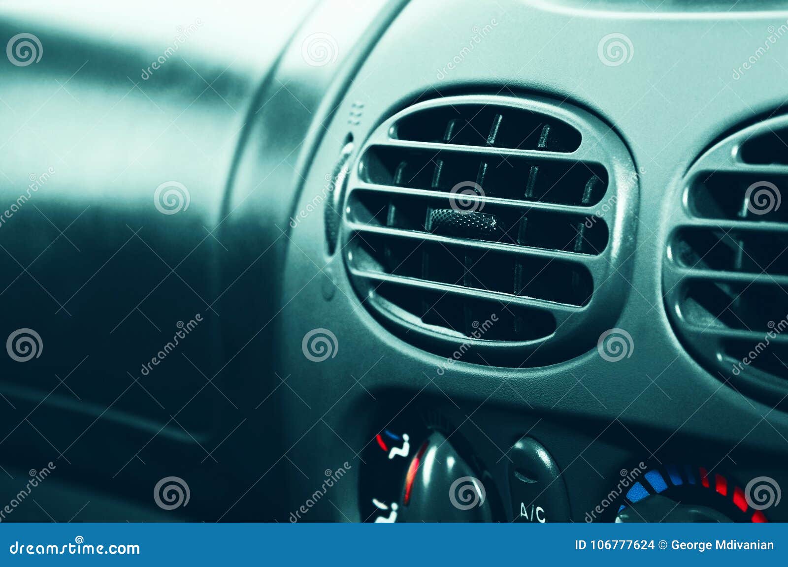 Air conditioning in car stock photo. Image of interior 106777624
