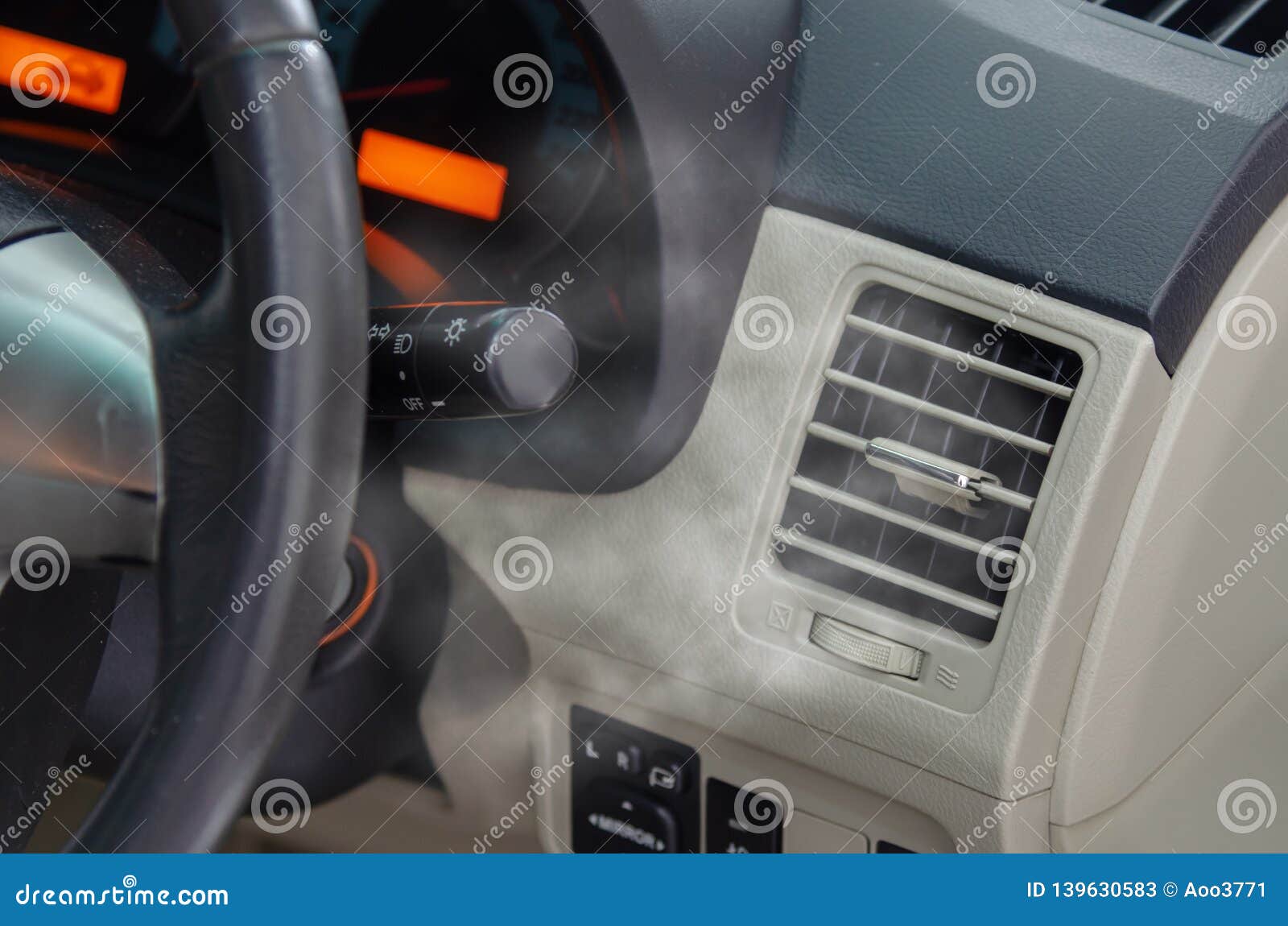 Air conditioning car stock image. Image of comfort, automatic 139630583