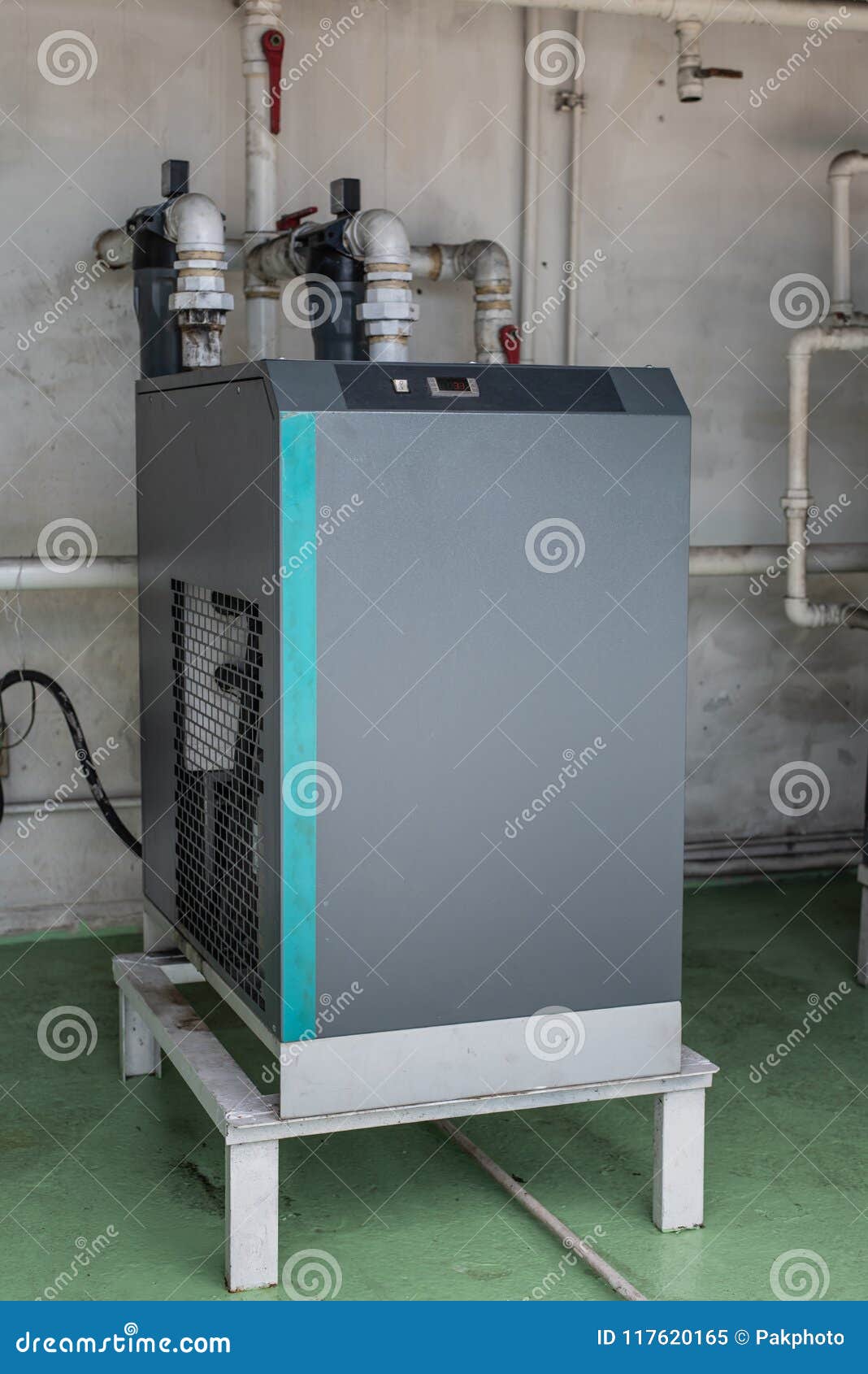 Air Conditioning Compressor System Stock Image Image of building, mechanical 117620165