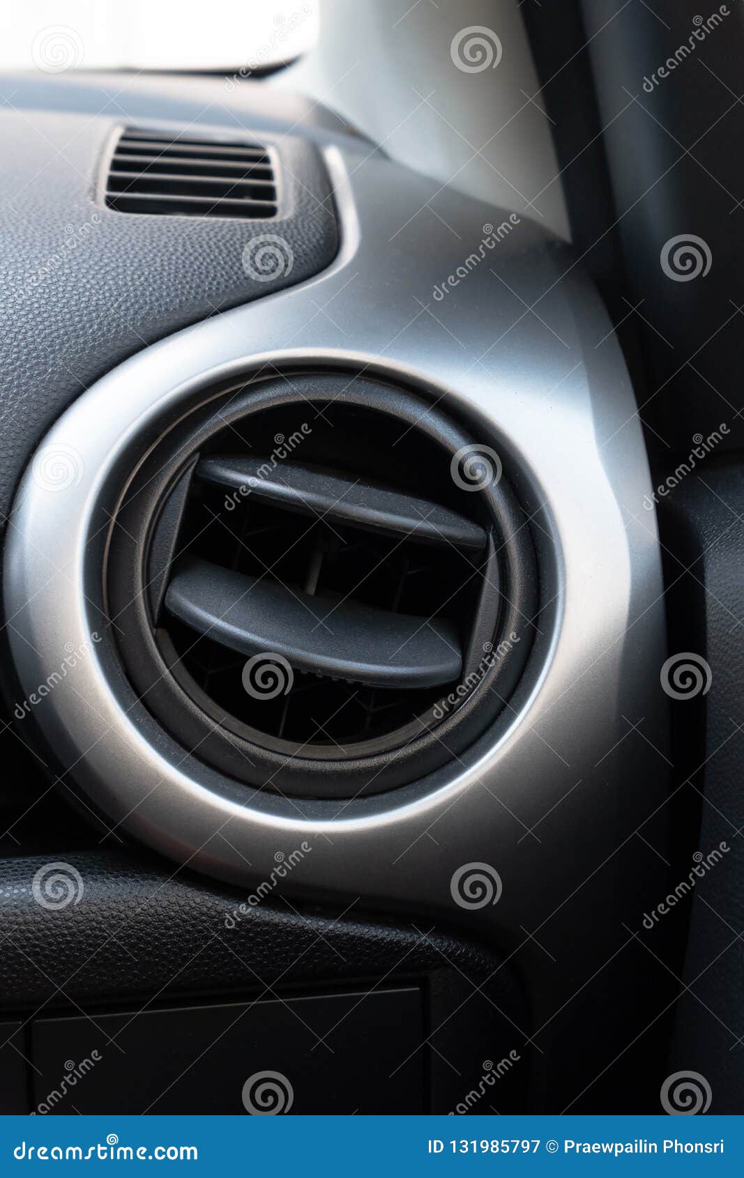 Air Conditioning Holes in Car. Air Ventilation Inside Driver Place. Stock Image Image of
