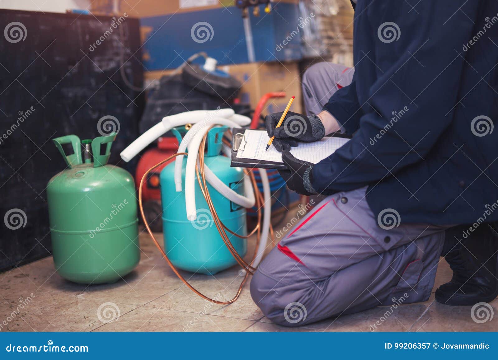 Air Conditioning Master Entering Malfunction Stock Image Image of