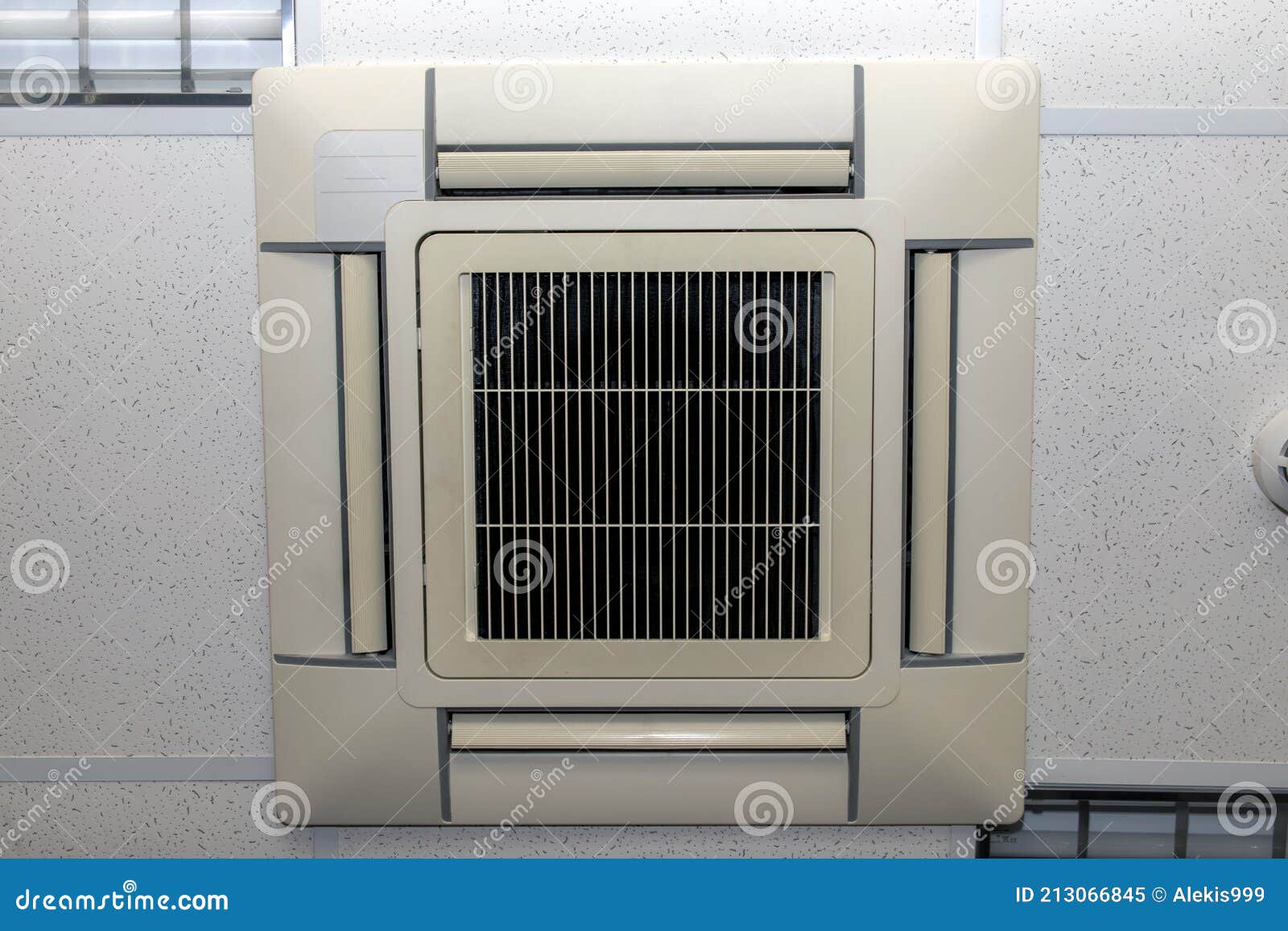 Air Conditioner Ceiling Built into the Suspended Ceiling of the House