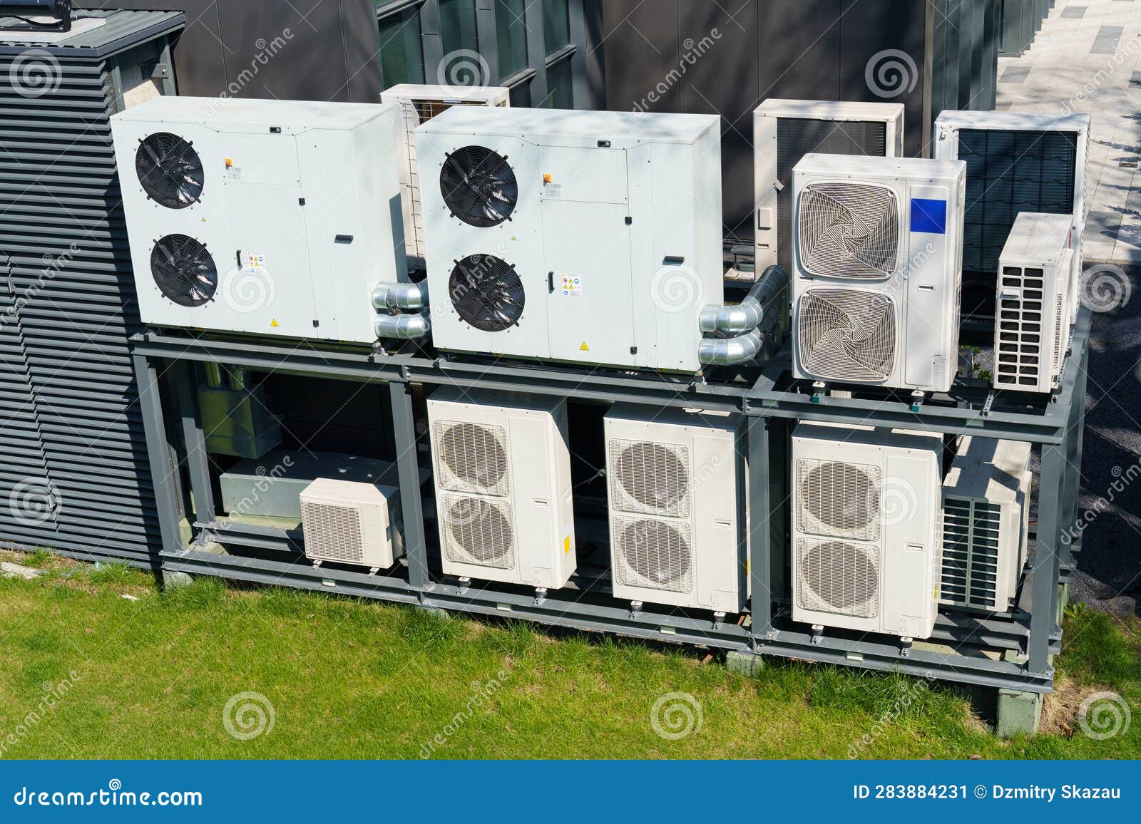 Air Conditioning System for Office Space Located Outside Near the