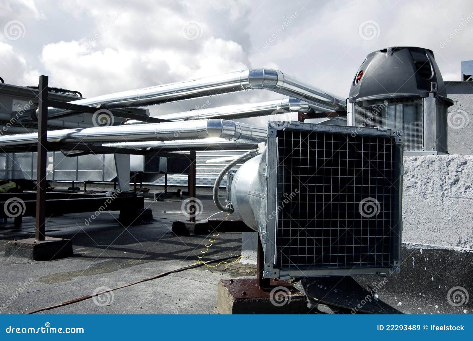 Air Conditioning Unit Ducts Stock Image Image of conditioning