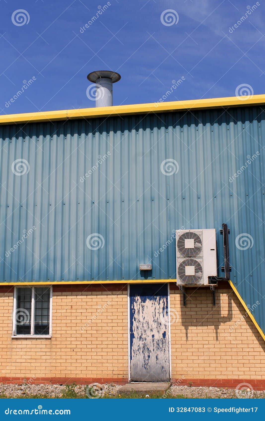 Air Conditioning Unit on Warehouse Stock Image Image of business