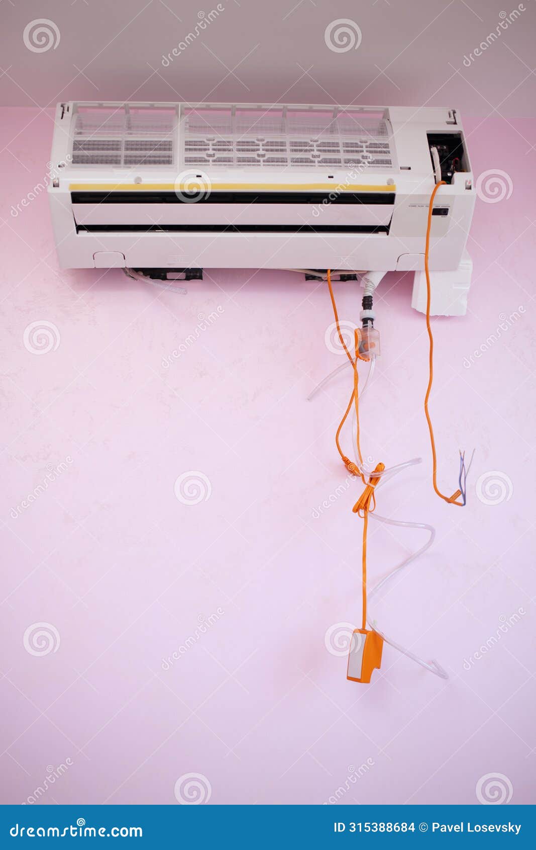 air conditioning with water pump for pumping