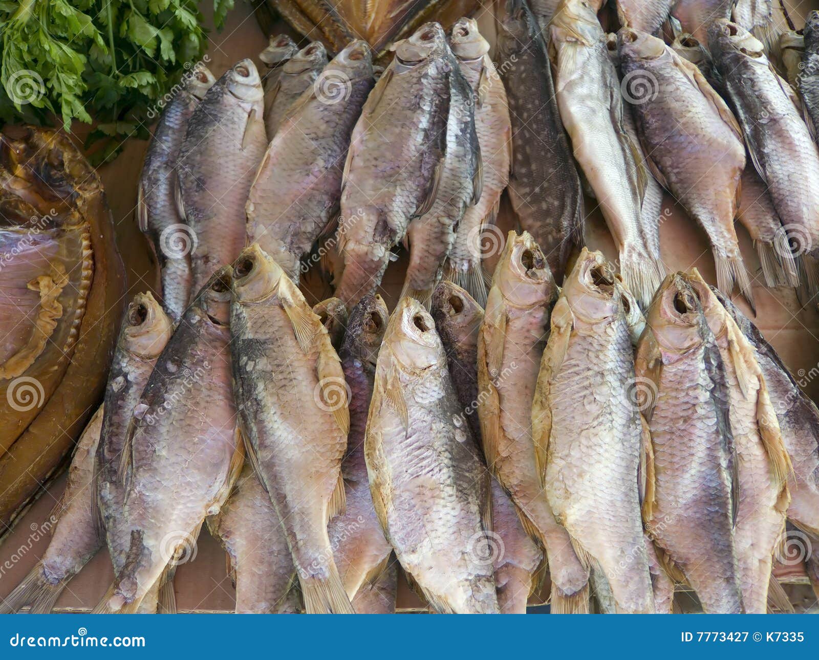 Air Cured Fish on Market Stall Stock Image Image of dinner, stall