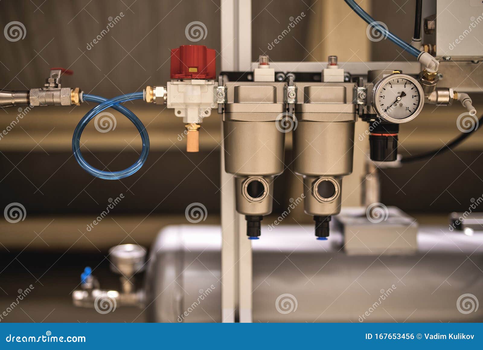 Air Pressure Unit System for Measuring Machine Stock Photo Image of