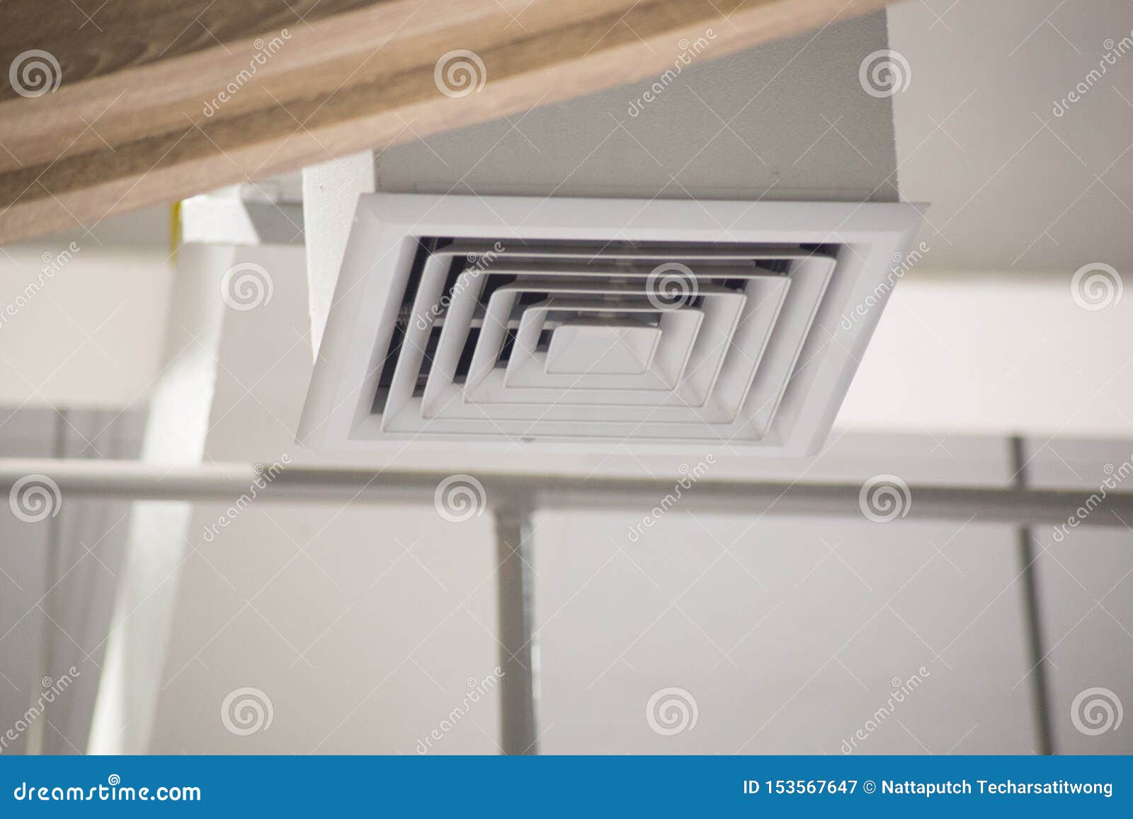 Air duct in square shape stock image. Image of building 153567647