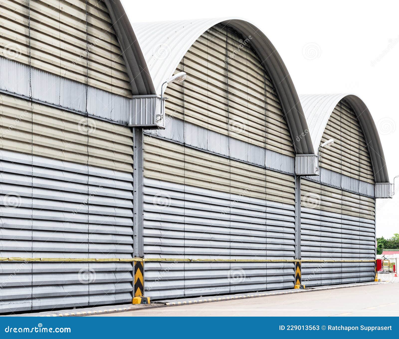 Air Duct Wall and Structure Large Distribution Center Stock Image