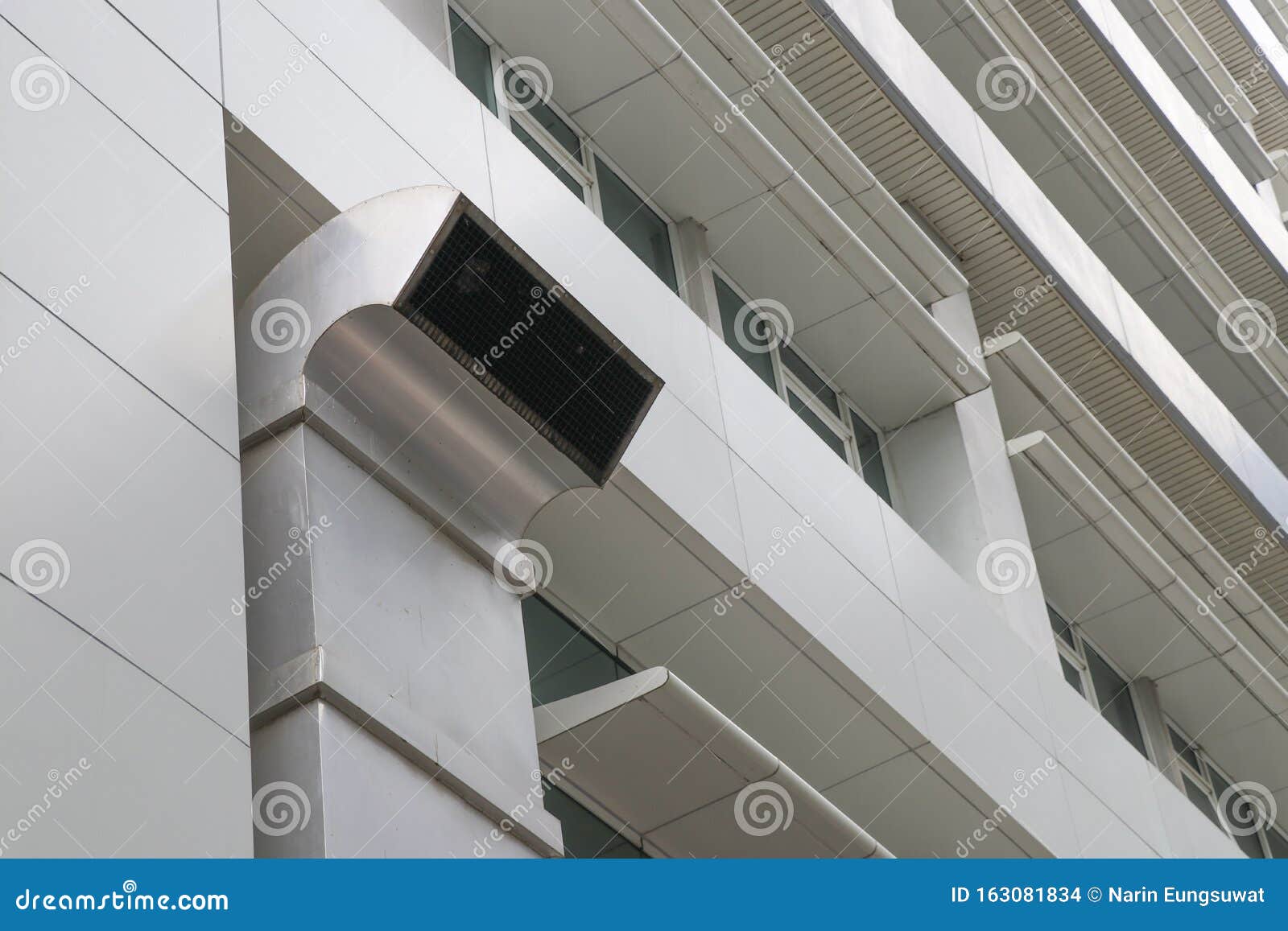 Air Ducts for Air Conditioning Systems are Located Outside of the