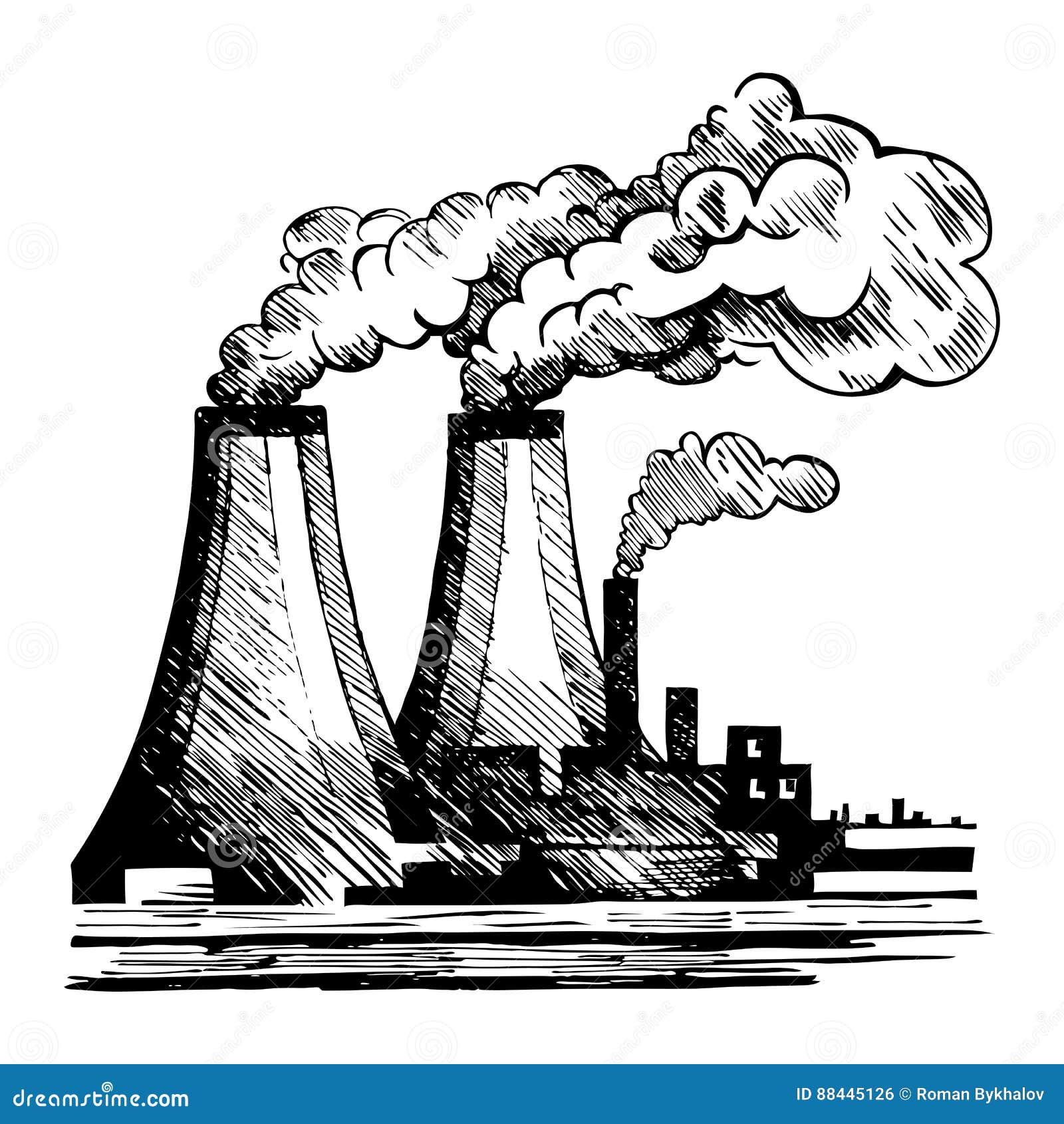Air Ecology And The Problem Of Air Pollution. Stock Vector