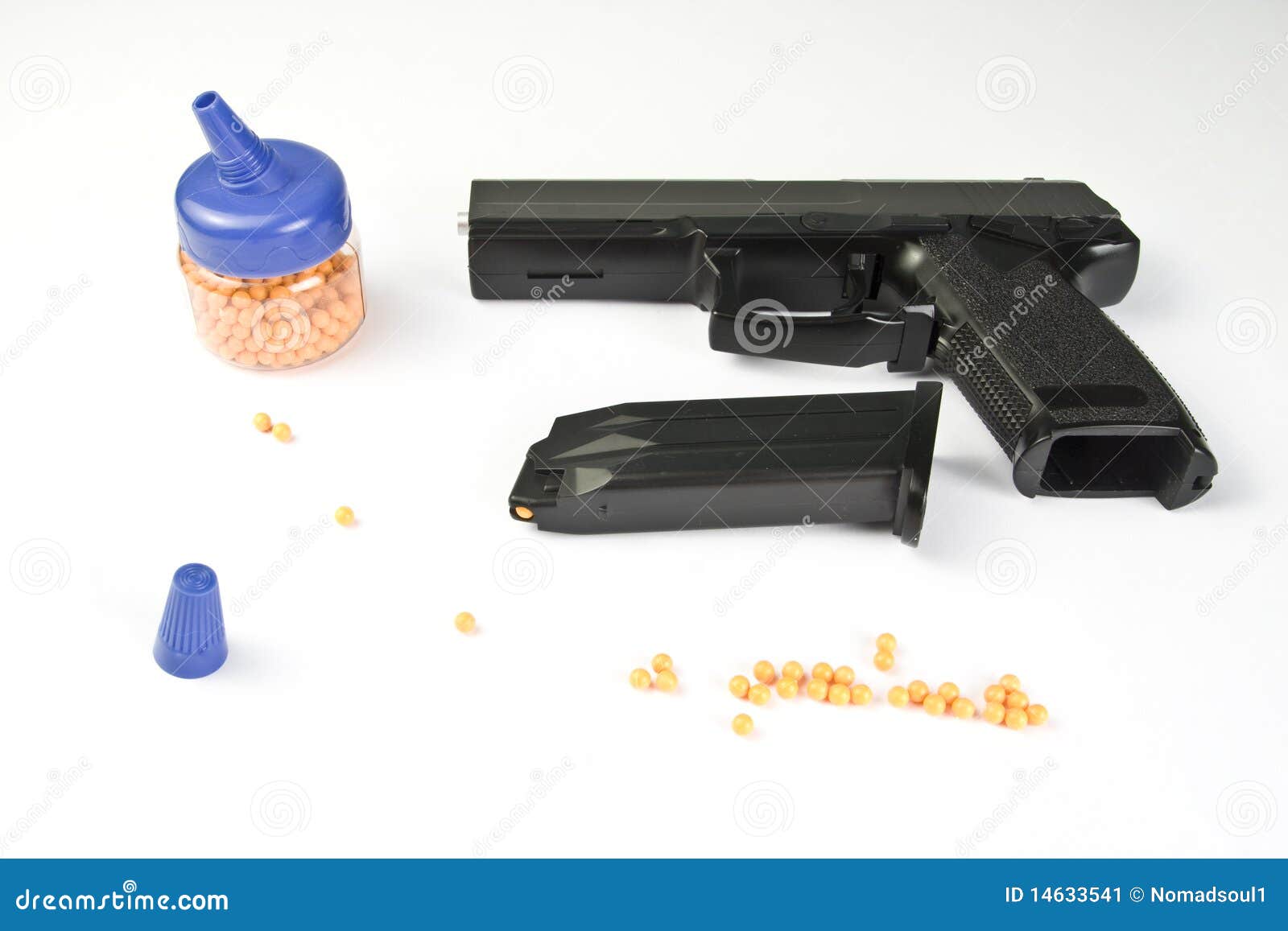 Air gun set stock image. Image of handgun, pistol, white 14633541