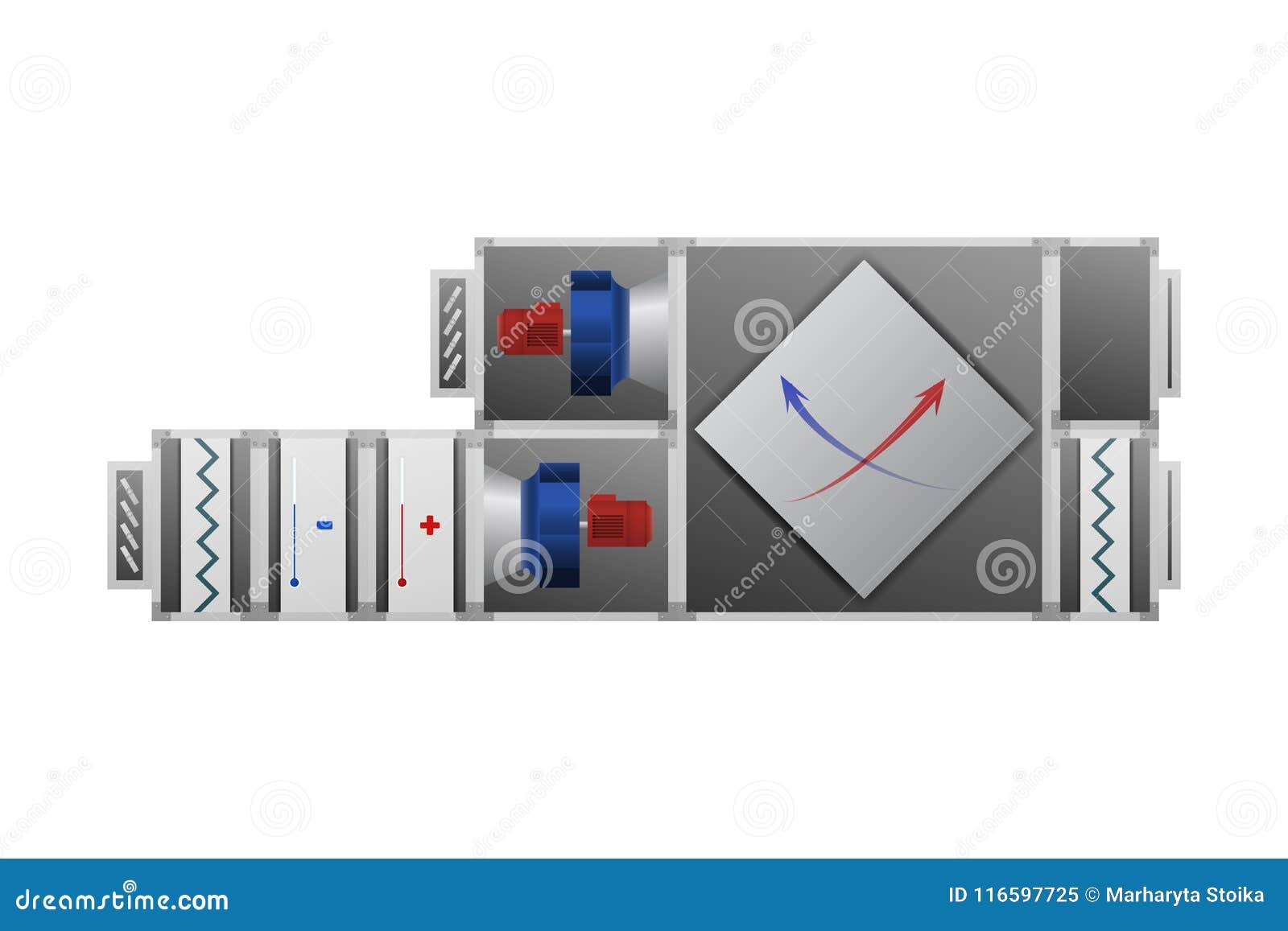 air handling unit. hvac industry.