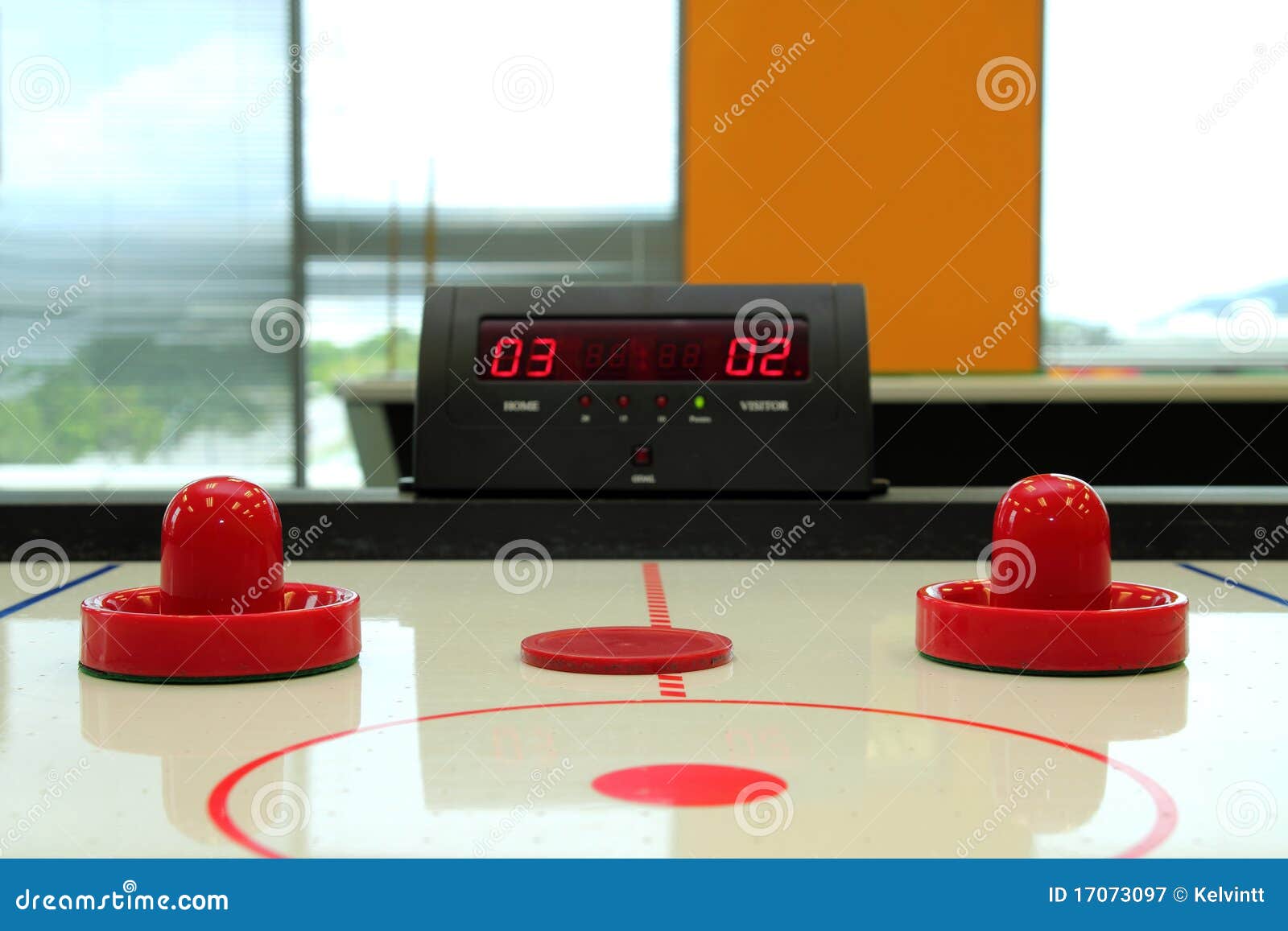 Air Hockey Game stock image
