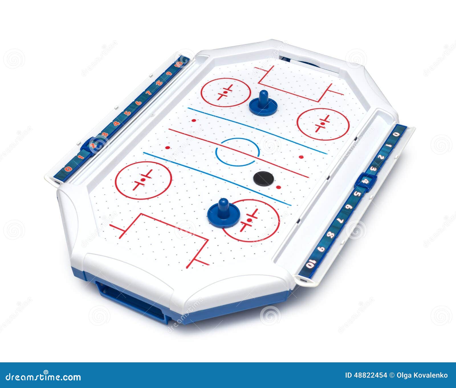 Air Hockey Game Board and Pieces Stock Photo Image of competition