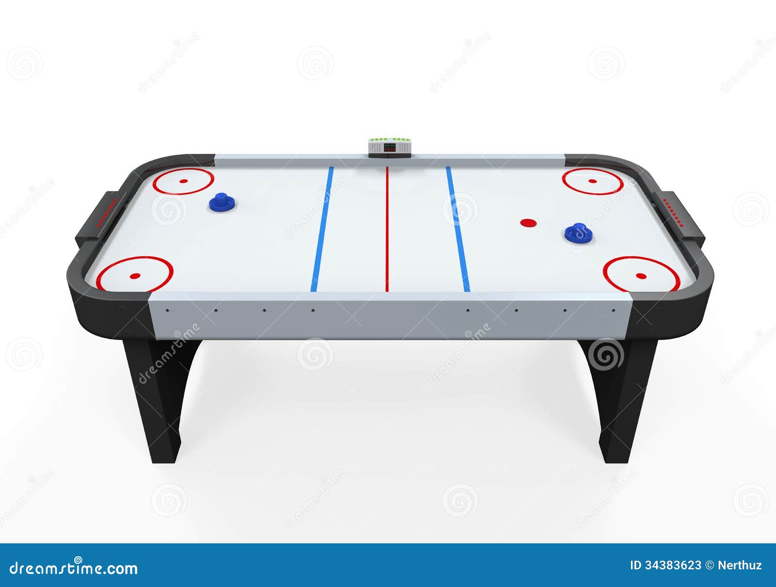 Air Hockey Table Isolated stock illustration. Illustration ...