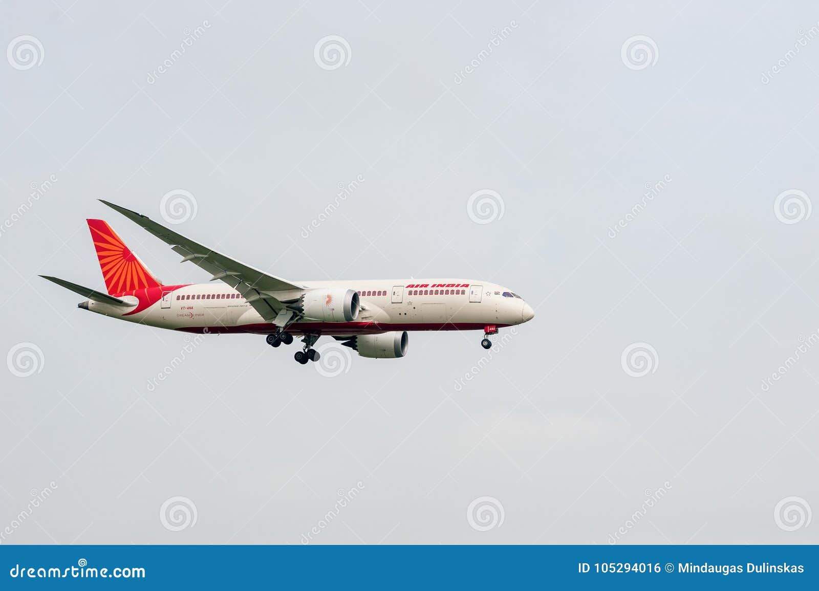 LONDON, ENGLAND - SEPTEMBER 27, 2017: Air India Airlines ...