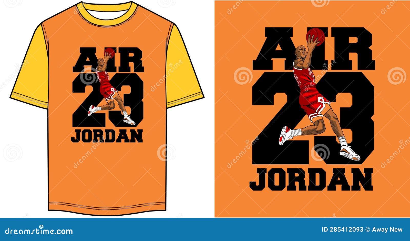 Air 23 Jordan Famous Football Man Flying Cick Stock Vector ...