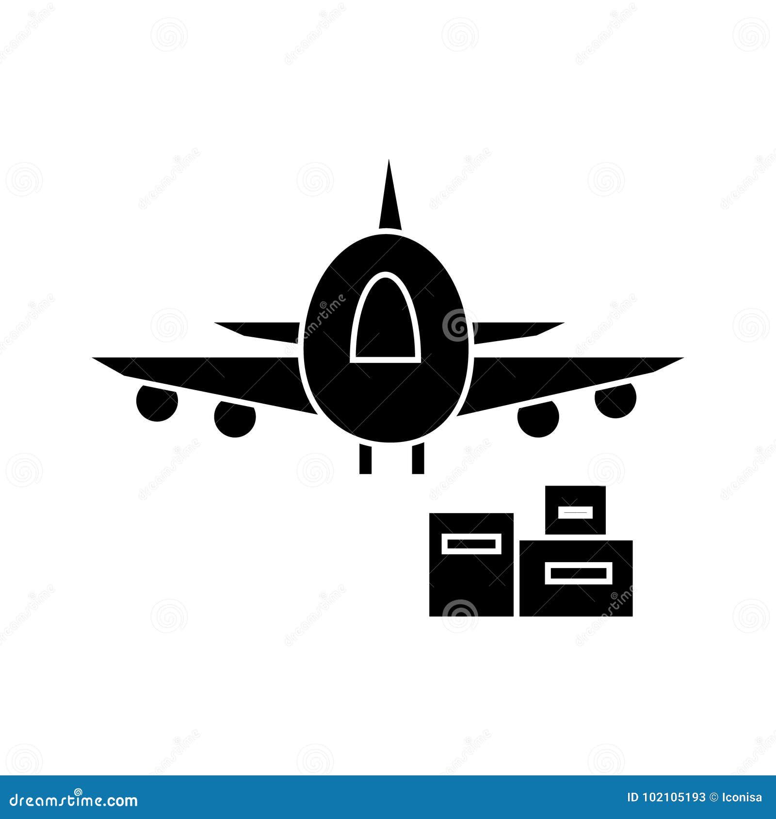 Air Logistics, Fast Delivery Icon, Vector Illustration, Sign on ...