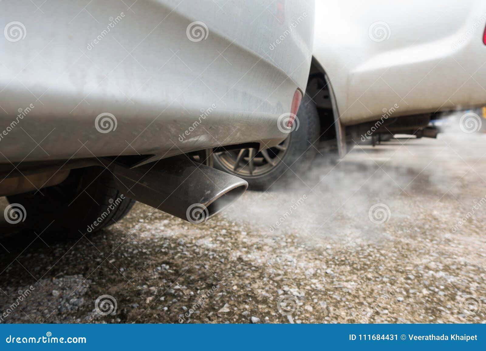 Air Pollution from Vehicle Exhaust Pipe Stock Image Image of auto, environment 111684431