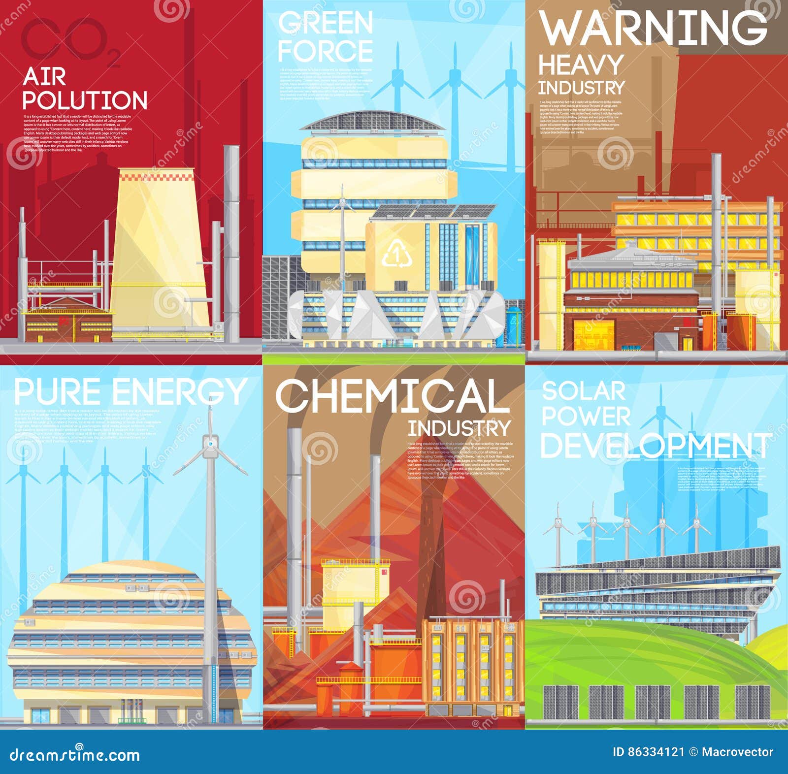 Air Pollution Warning Ecological Composition Poster Stock ... Air Pollution Warning Ecological Composition Poster Stock ...