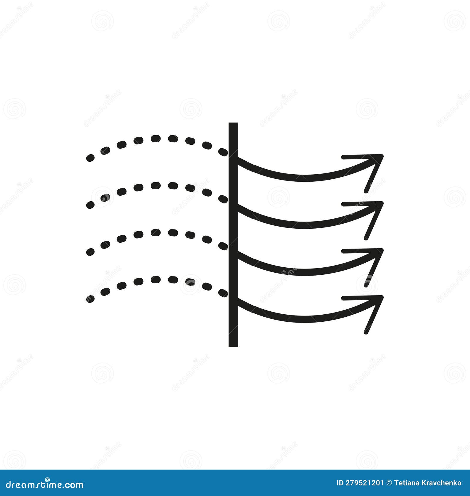 Air Purifier for Cleaning the Dust in the Bedroom. Vector Illustration