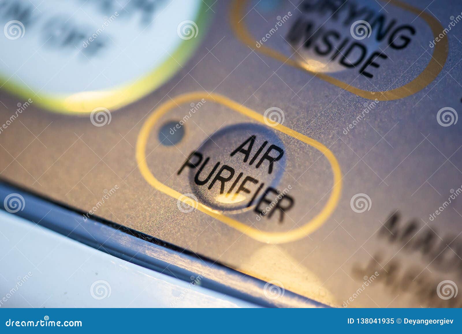 Air Purifier And Dehumidifier. Concept For Cleaning Air And