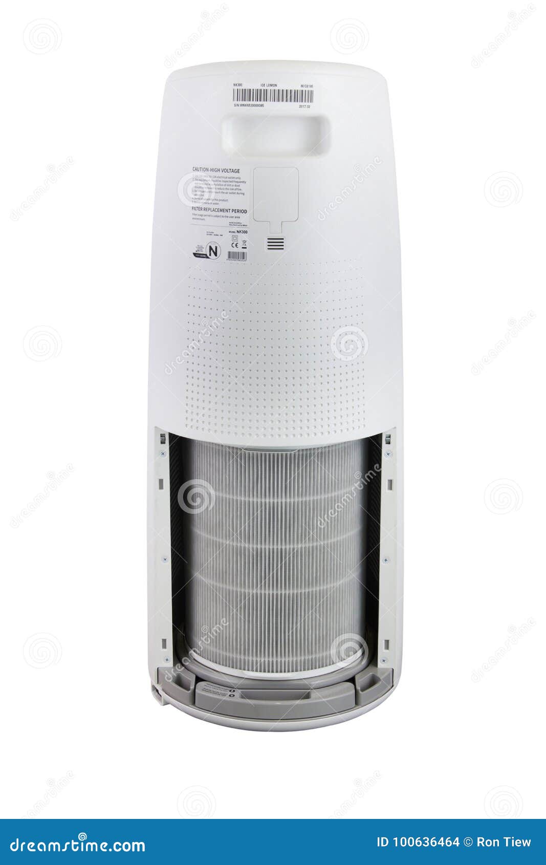 Air Purifier from Korea Technology with Filters Cover Opened in