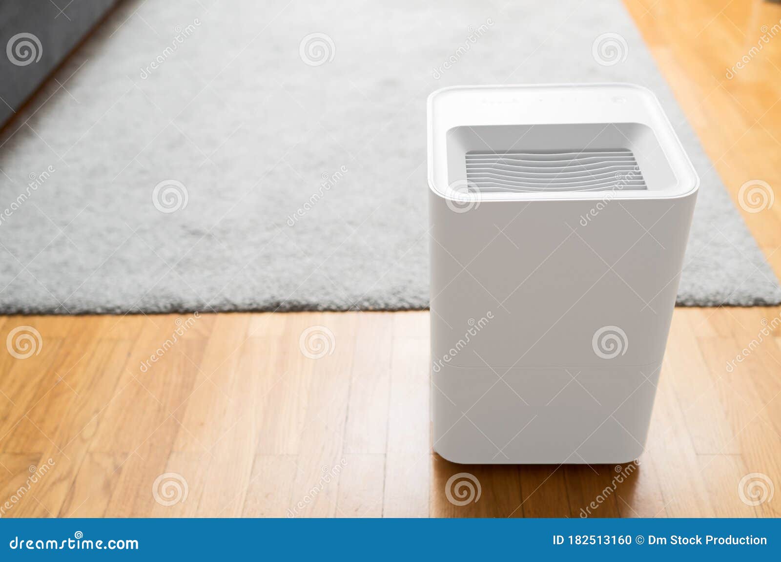 Air purifier in the room. stock photo. Image of device 182513160
