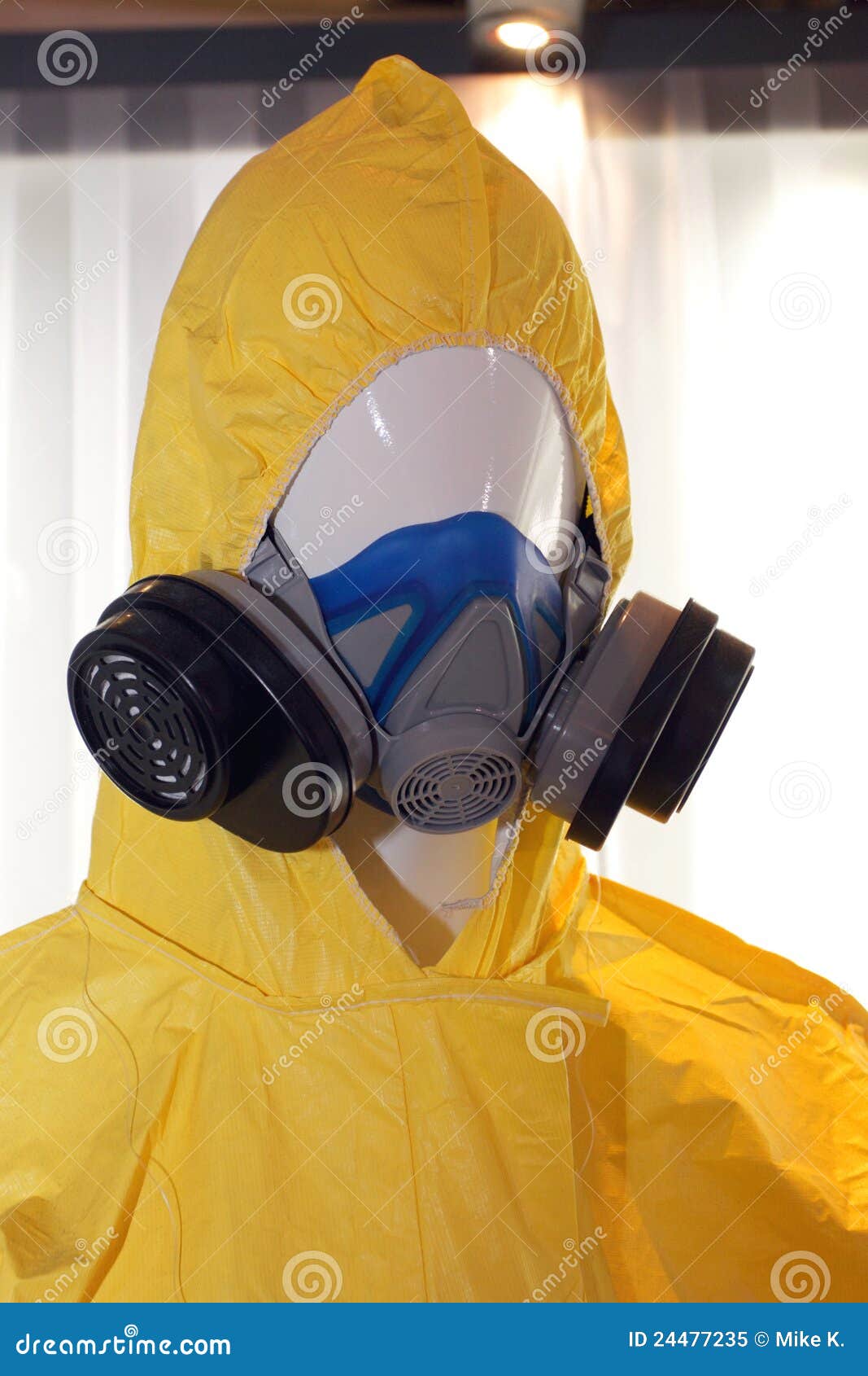 Air Purifying Respirator & Hazmat Suit Royalty Free Stock Photo Image