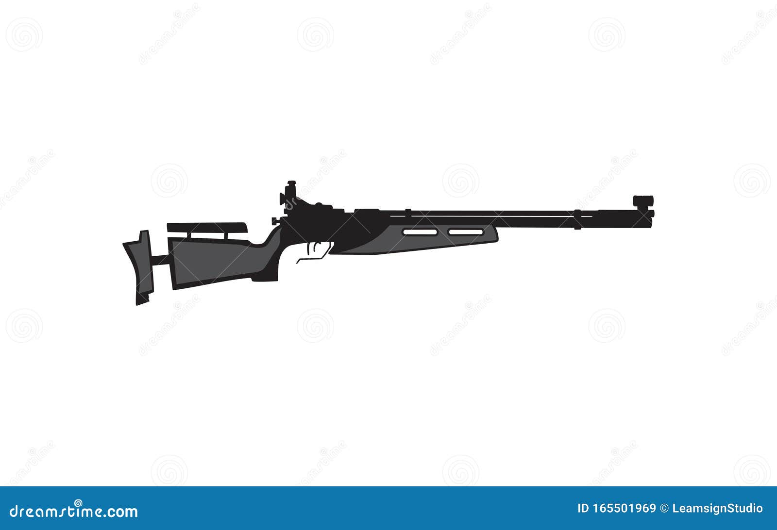 Air Rifle weapon stock vector. Illustration of cartoon - 165501969