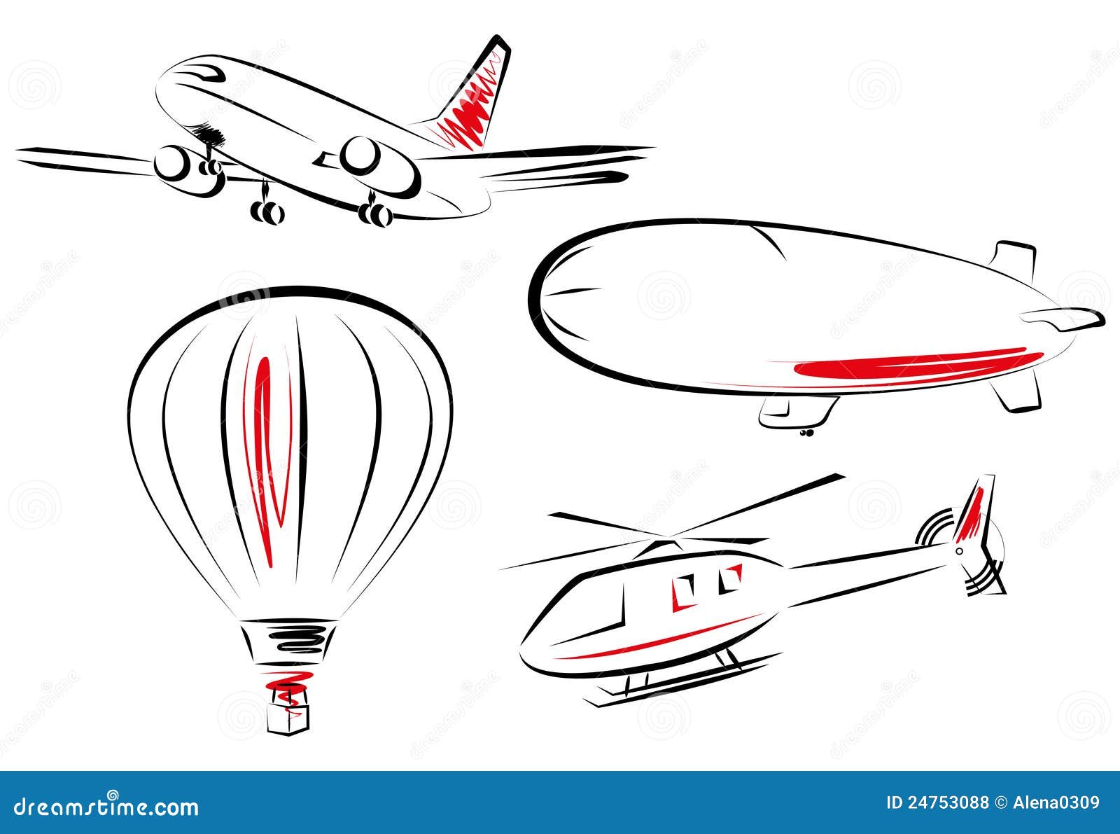 Coloring Book or Page Cartoon Illustration Set of Black and White Aircraft  or Air Vehicles Characters for Children Stock Photo - Alamy