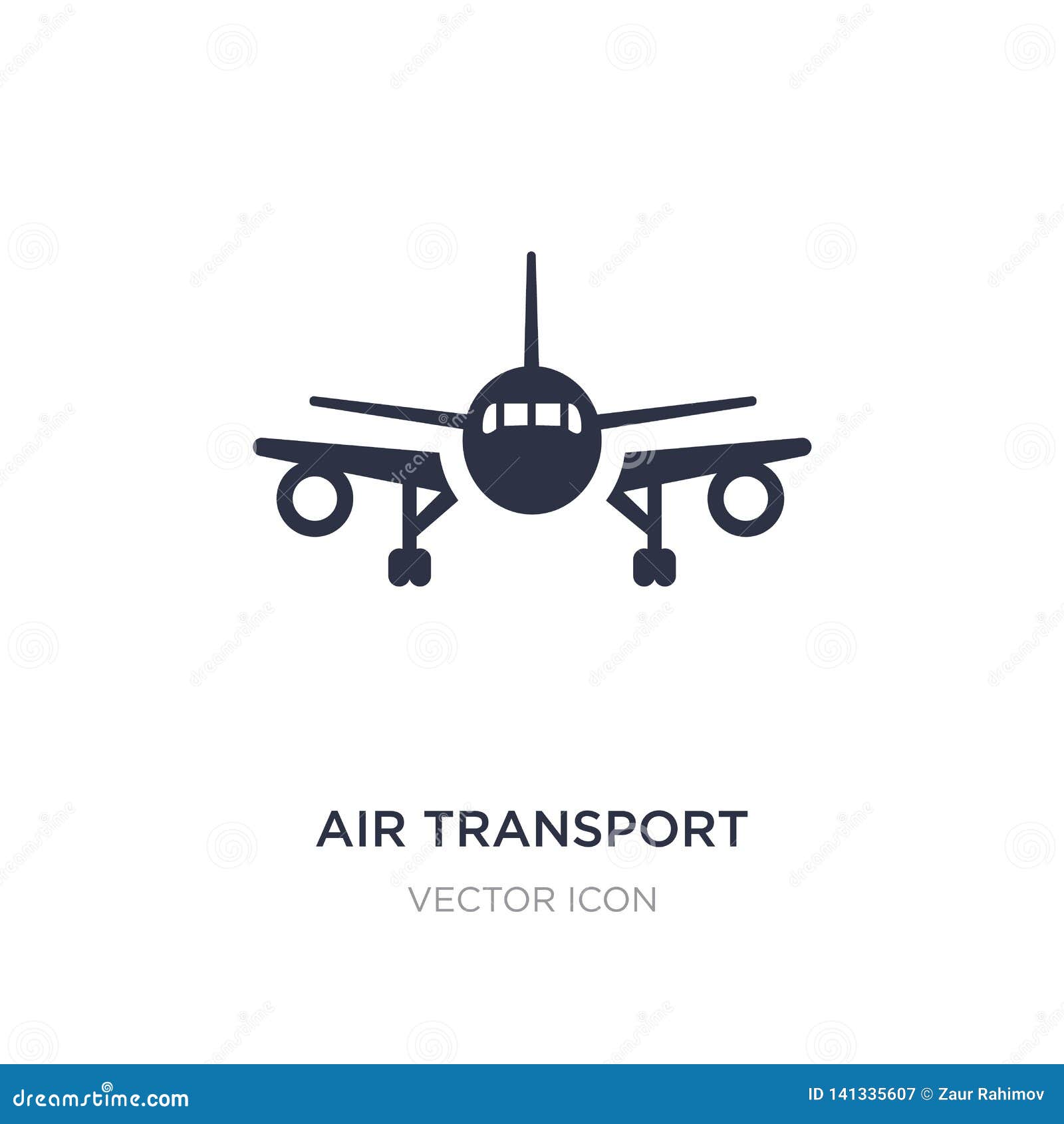 Air Transport Icon On White Background. Simple Element Illustration ...
