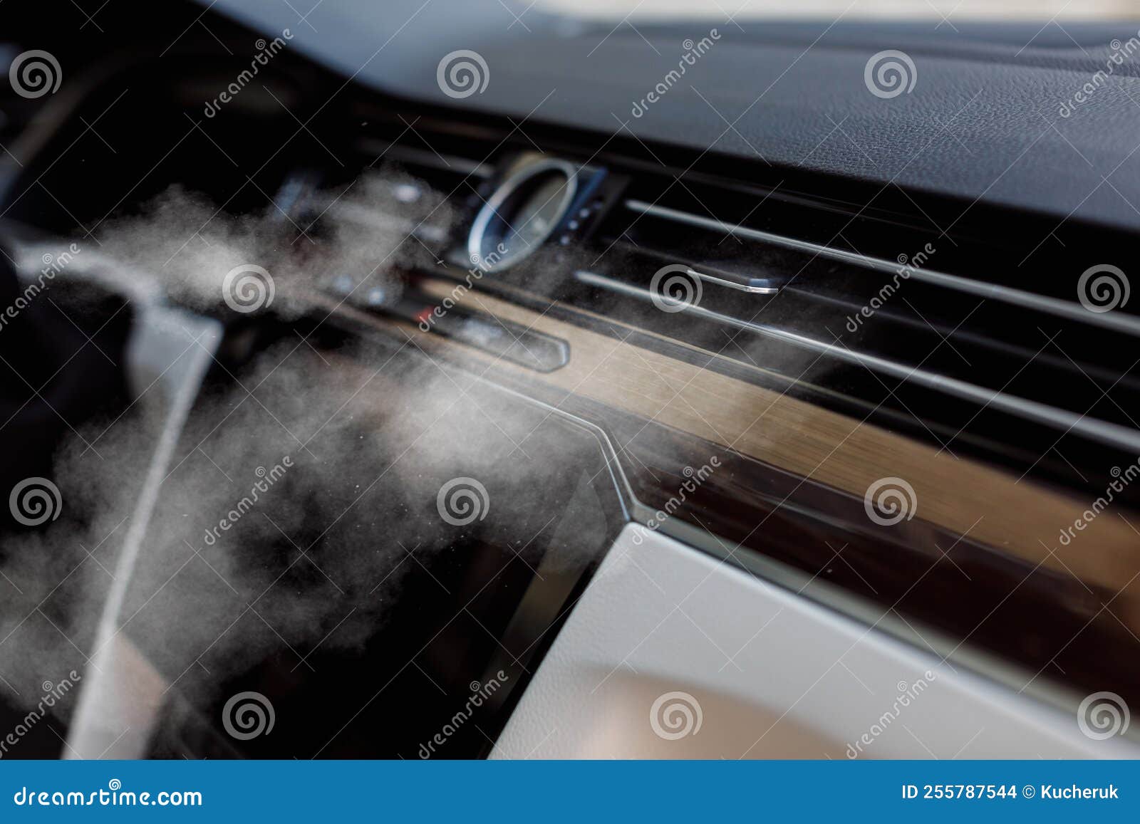 Air Vent Grill in Modern Car Interior. Stock Photo Image of equipment