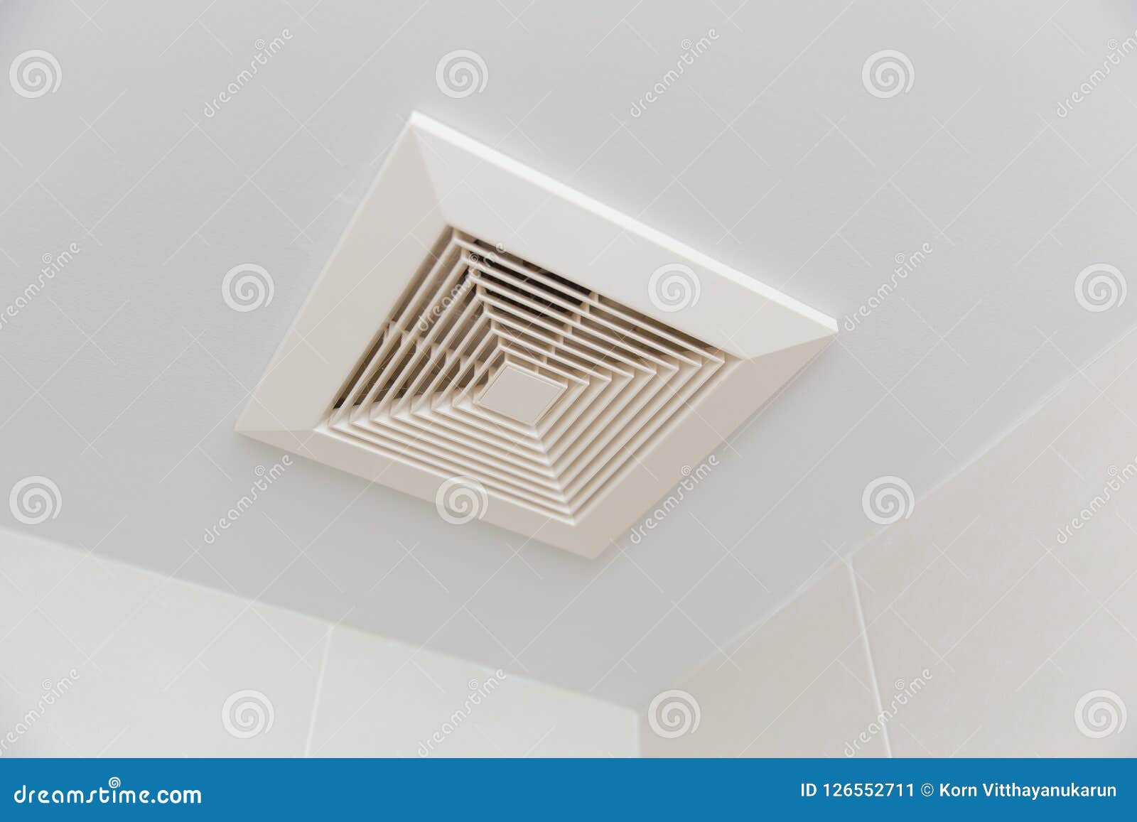 Air Ventilation Ceiling Fan Duct Stock Image Image Of Apartment