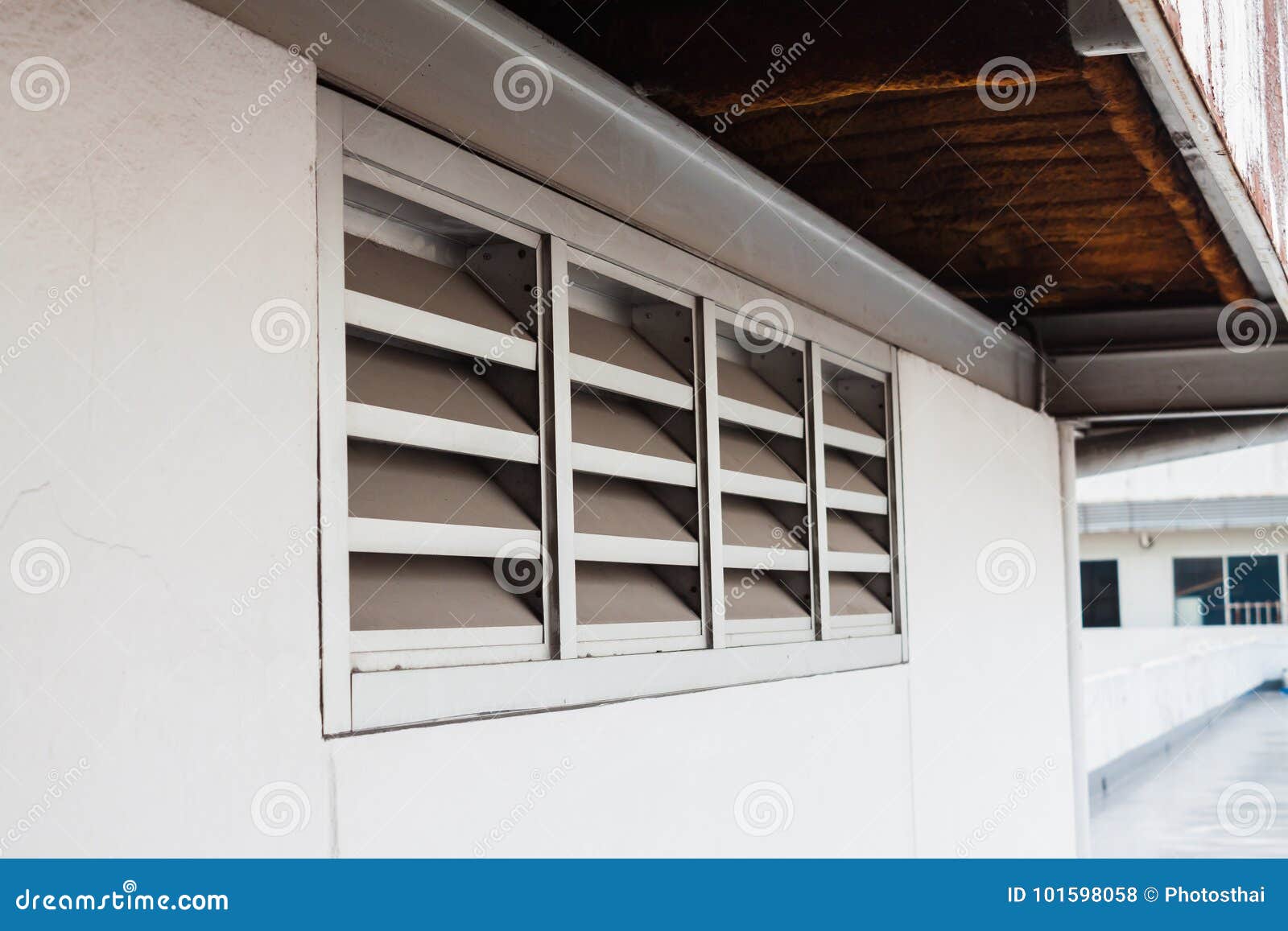 Metal Slat Frame on Concrete Wall Stock Photo Image of design