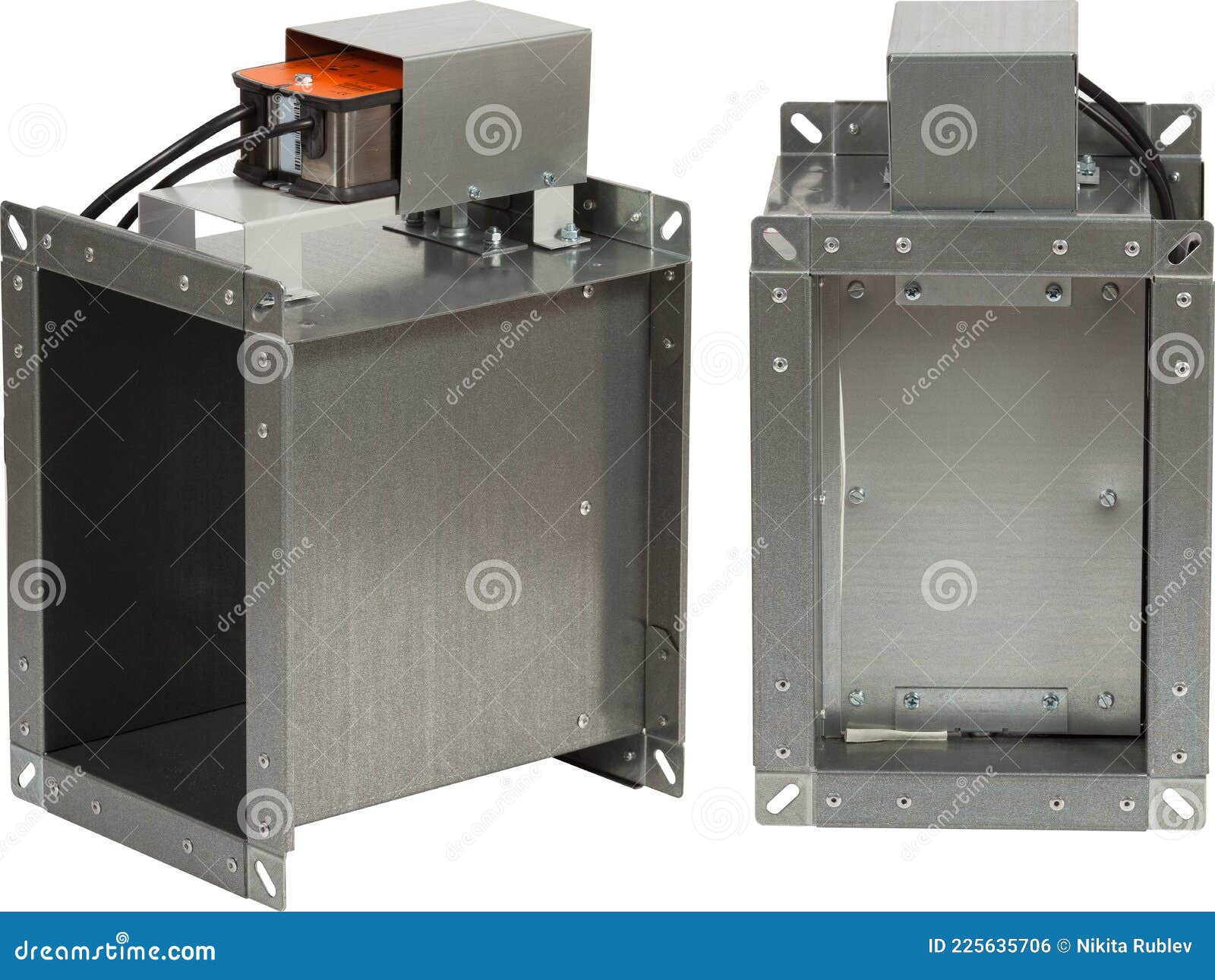 Air Volume Damper Isolated on White Background Stock Photo Image of