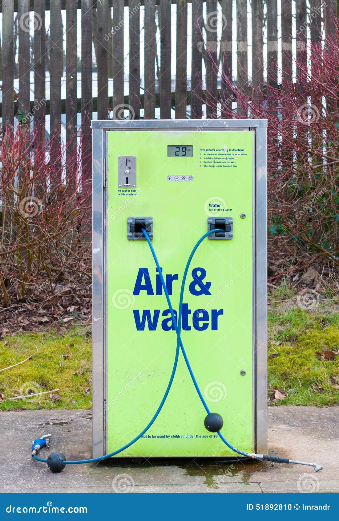 Air and Water Refilling at Service Station Stock Photo Image of auto