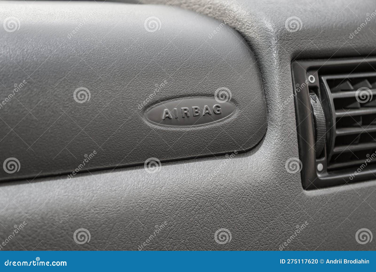 Airbag icon in car. stock photo. Image of vehicle, crash 275117620