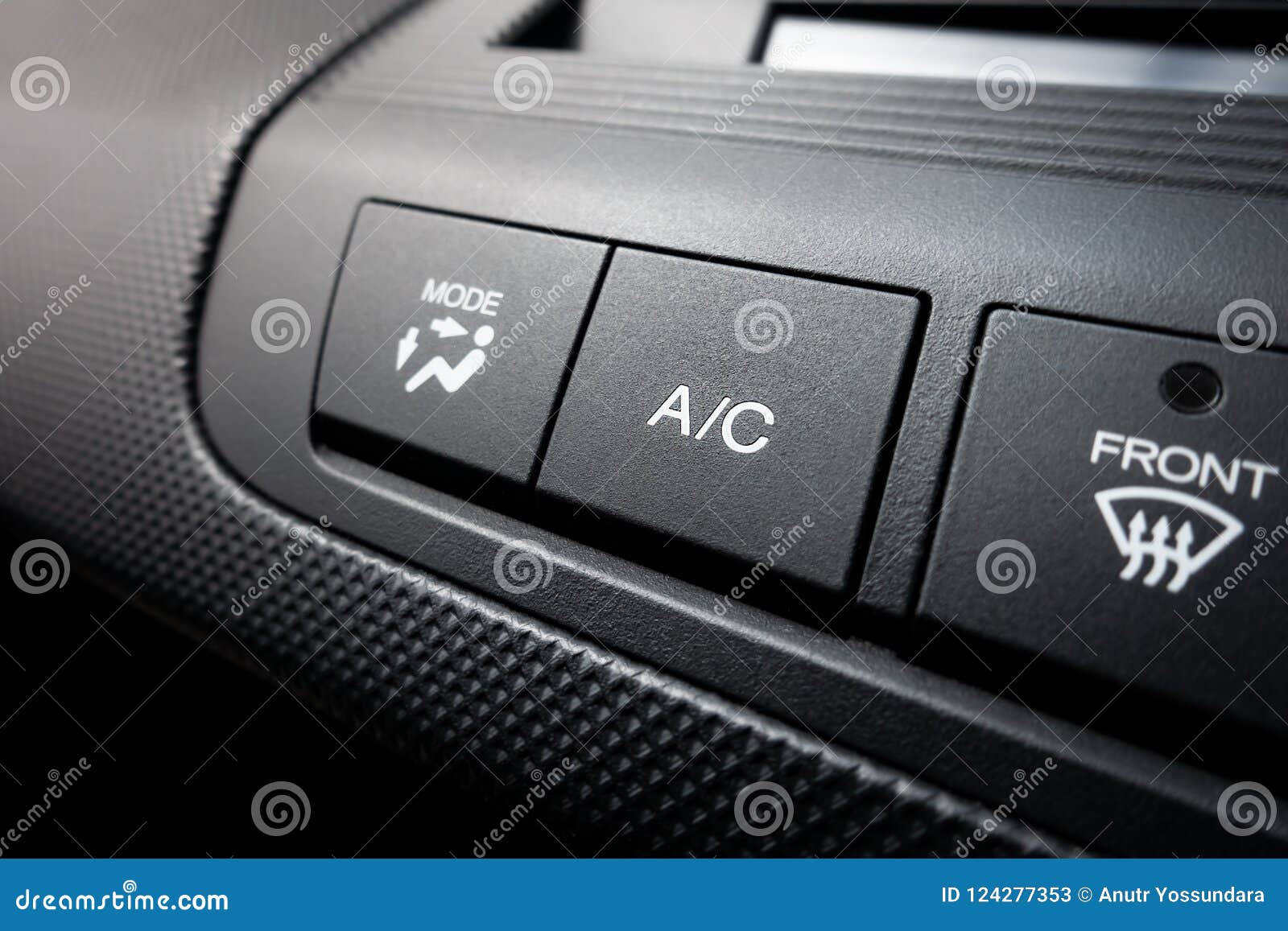 aircon on off power switch of a car air conditioning