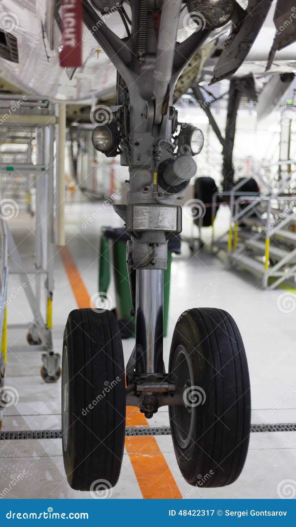 Aircraft chassis stock image. Image of aviation, airplane 48422317