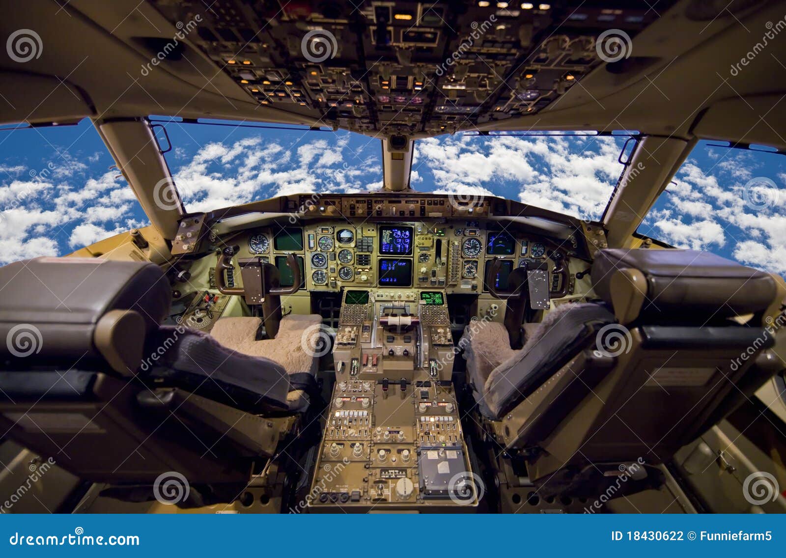 aircraft cockpit.