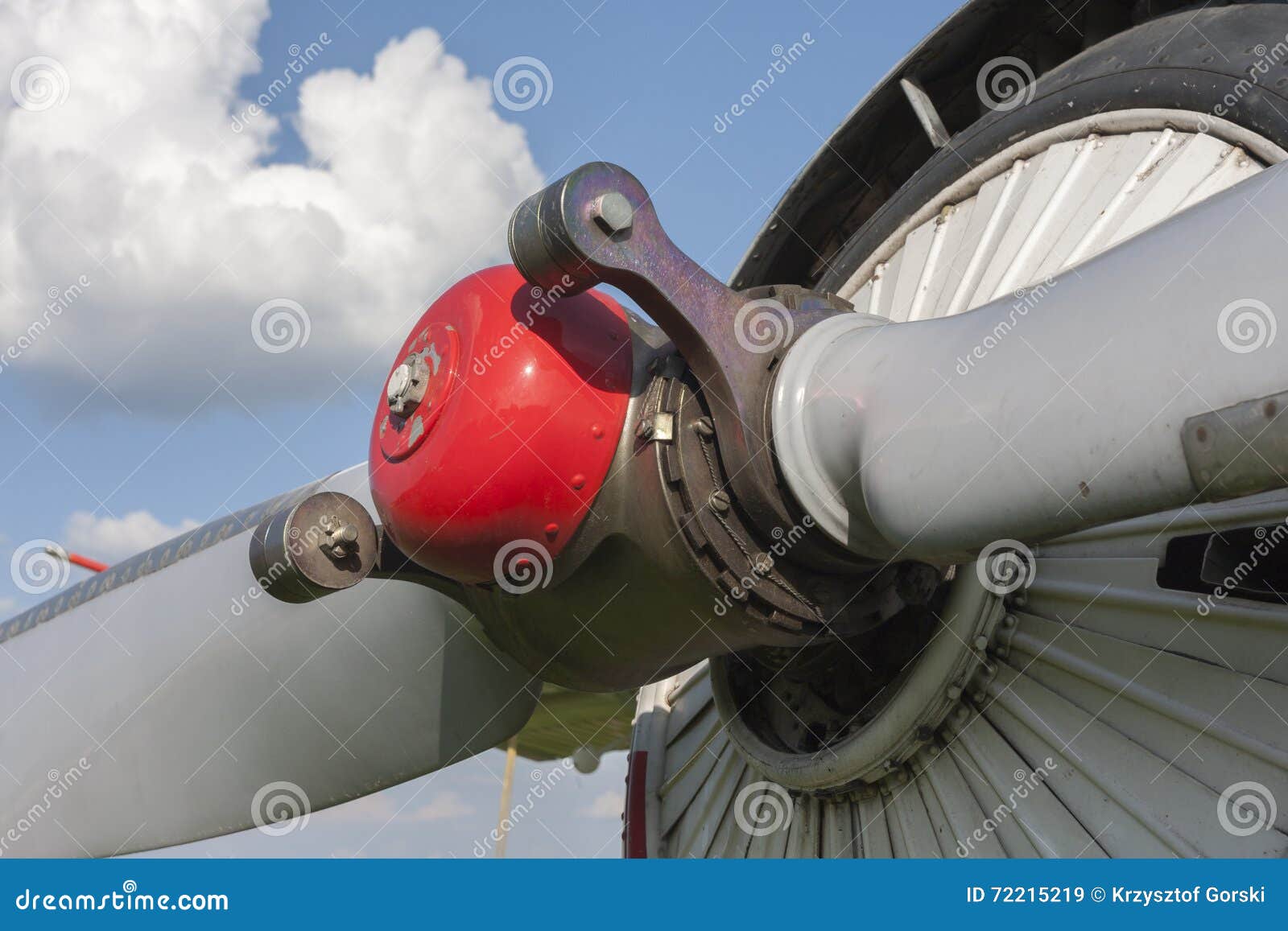Aircraft Engine and Propeller Stock Image Image of machine