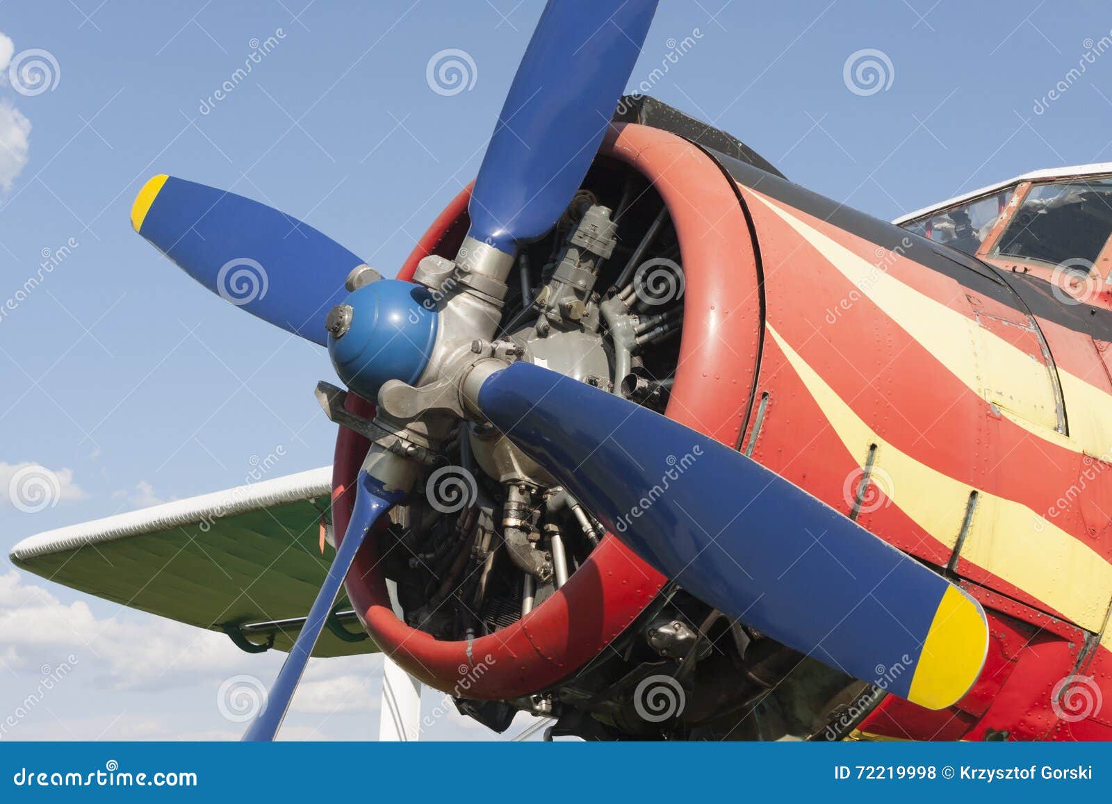 Aircraft Engine and Propeller Stock Photo Image of aeroplane, pilot