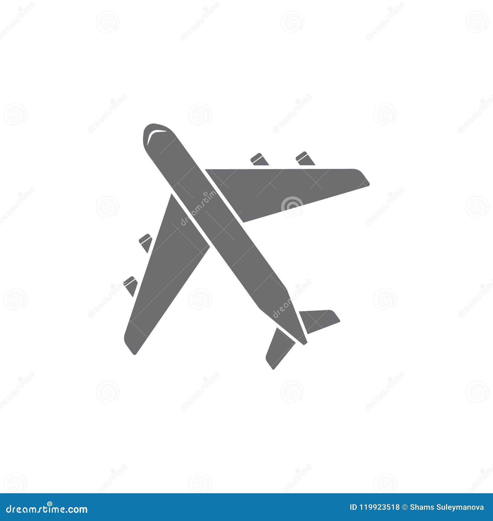 Aircraft Icon. Simple Element Illustration. Aircraft Symbol Design from ...