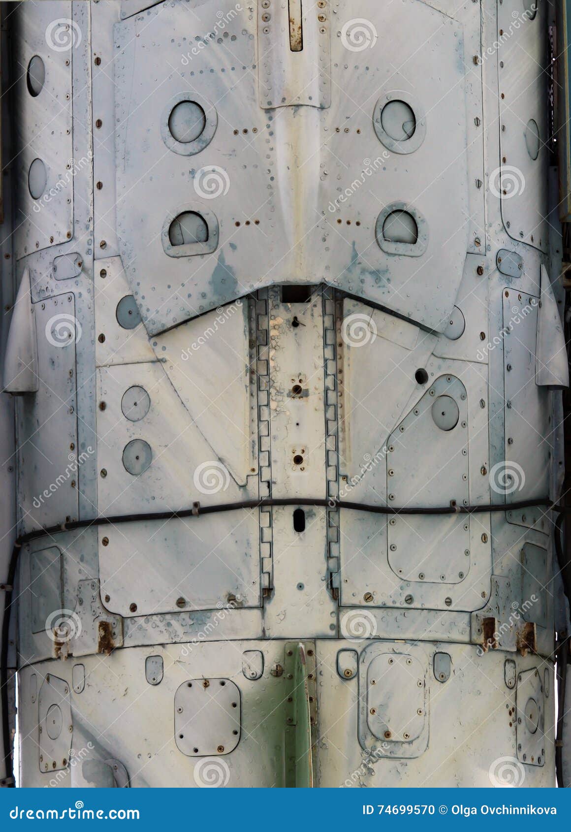 Aircraft Metal Surface with Aluminum and Rivets Stock Photo Image of